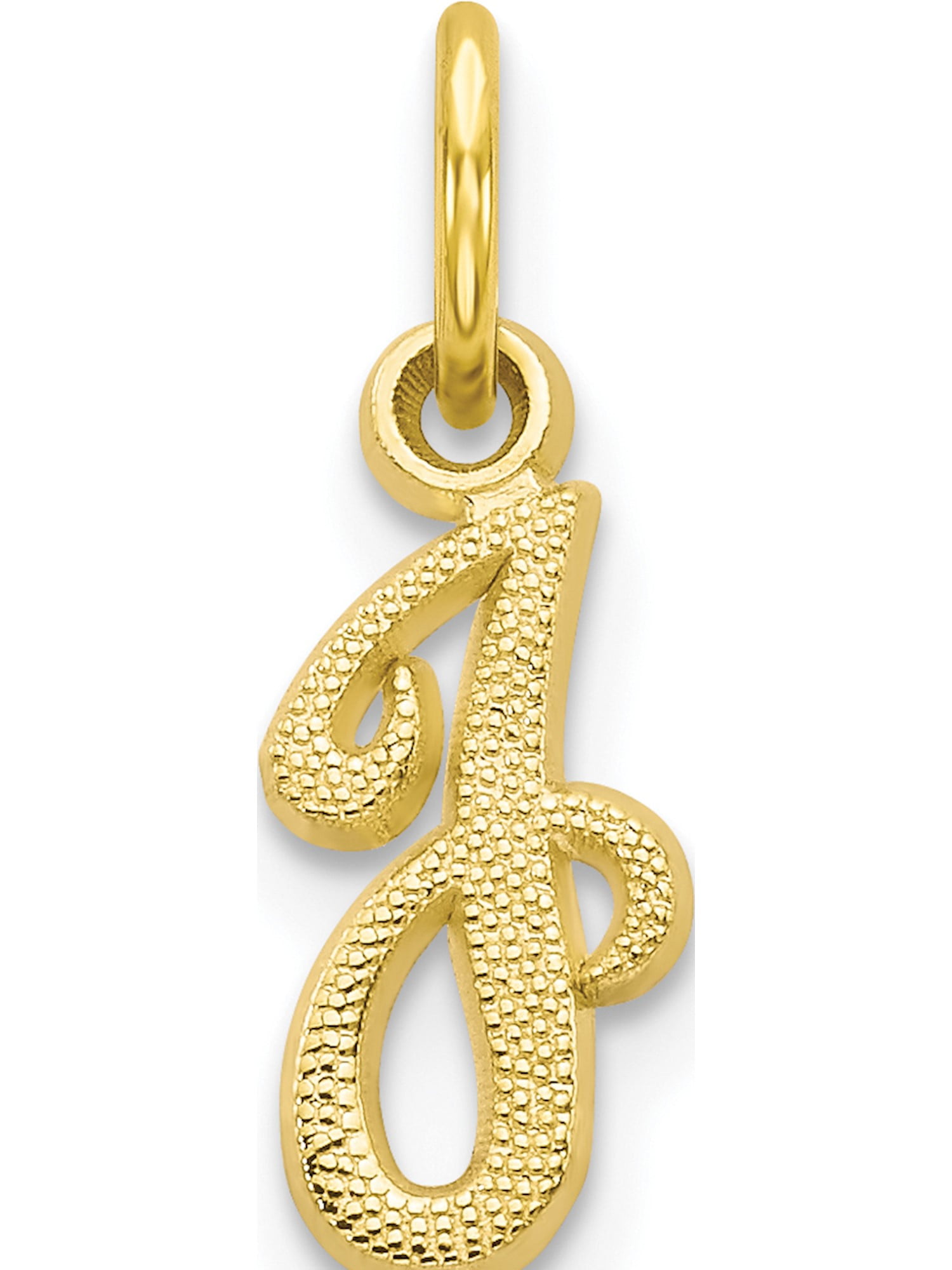 10k Yellow Gold Initial J Pendant 