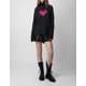 thumbnail image 3 of Suéter de punto de cuello alto para mujer, manga larga, clásico, rosa, rojo, corazón de amor, suelto, suéter informal de moda, 3 of 4