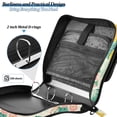 thumbnail image 4 of FORMRS Zipper Binder with Shoulder Strap 2-inch Ring 500 Sheet Capacity File Bag, Floral Wave, 4 of 5