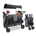 thumbnail image 1 of WONDERFOLD W4 Elite Stroller Wagon (4 Seater) - Collapsible Wagon Stroller with Seats with 5-Point Harnesses, Adjustable Push Handle, and Removable UV Sun Canopy, Charcoal Gray, 1 of 5