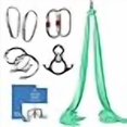 thumbnail image 3 of Aum Active Aerial Silks Starter Kit - Durable 9 Yards of Aerial Yoga Hammock with Hardware & Guide - Aerial Swing for Acrobatic Flying Yoga & All Levels (Aerial Rigging Point Up to 13ft), 3 of 4