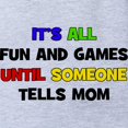 thumbnail image 2 of CafePress - Fun &Amp; Games Mom - Cute Infant Baby Football Bodysuit, 2 of 3