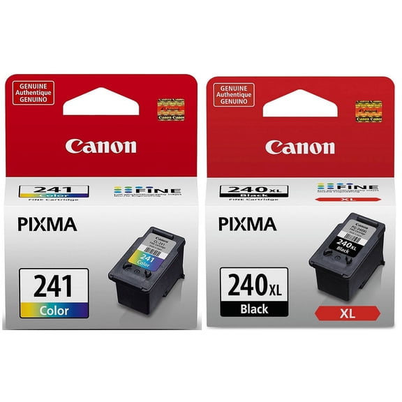 Canon PG-240 XL Black Cartridge and CL-241 Color