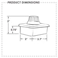 thumbnail image 2 of ITC Manufacturers' Select 100 Watt RV Light Dimmer Switch in Black (21005) (X002CI13AF), 2 of 2