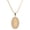 Gold, variant on Stainless Steel Iced CZ Virgin Mary Guadalupe Pendant, 24" Box Chain Necklace SCP 5020 S