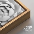 thumbnail image 4 of PixonSign Framed Wall Art Print Set White Rose Succulent Floral Cactus Photography Modern Art Chic Relax/Calm Grey Dark Black and White for Living Room, Bedroom, Office - 24"x36" Natural, 4 of 5