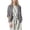 A-Gray, variant on Cotton Linen Cardigan for Women Lightweight Comfy Short Sleeve Open Front Shrugs Casual Loose Summer Home Loungewear Army Green XXL