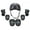 Black, variant on SUNSIOM Children Roller Skating Protective Gear Helmet Knee Pads Elbow Guard