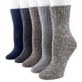 thumbnail image 4 of Xiao Hua Calcetines gruesos de mezcla de lana, 5 pares, botas, tallas 8-11, 4 of 4