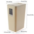 thumbnail image 2 of Bangcool Kitchen Trash Can Plastic 2.11gal Waste Bin Garbage Can with Push-button Lid, 2 of 10