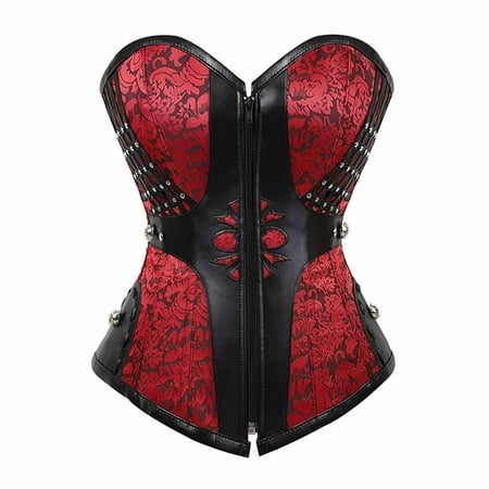 

CALAFEBILA 2023 Bustier Bra Women s Retro Rivets European And American Court Corsets Waist Trainer For Women