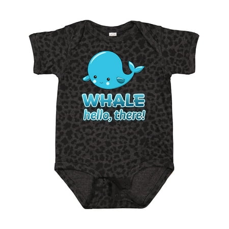 

Inktastic Whale Hello There! Gift Baby Boy or Baby Girl Bodysuit