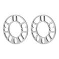 thumbnail image 2 of Miangastore Entretoises Universelles pour Roues Argent 2 Pcs 5.97X5.97X0.39 Po Alliage d'Aluminium, 2 of 8