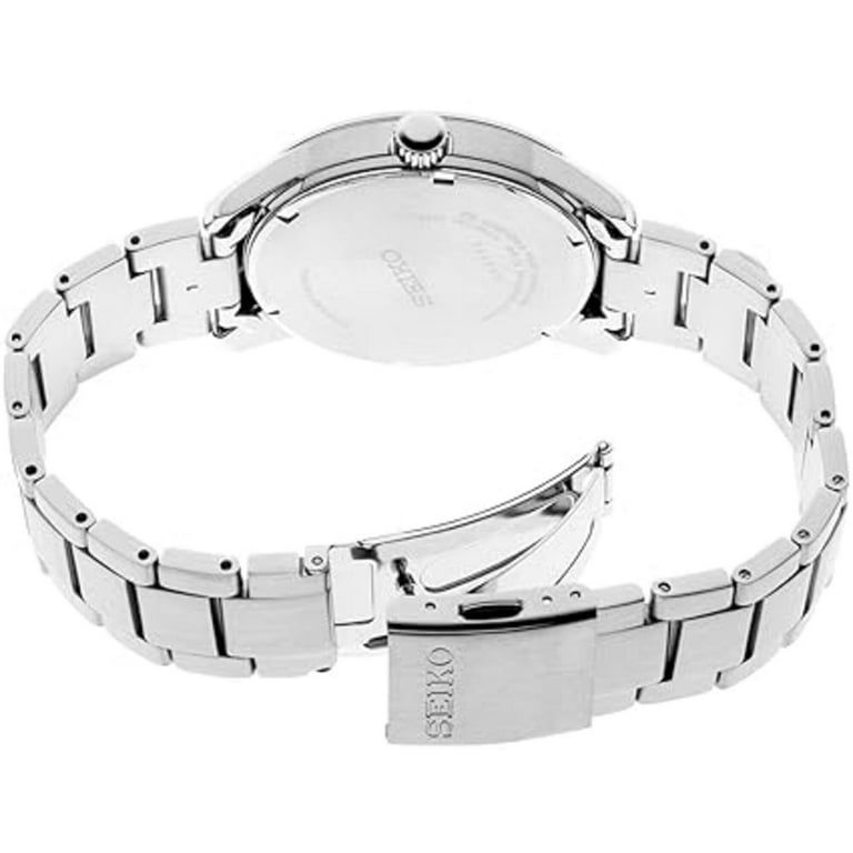 Seiko SNE525 Men's Solar Powered Blue Dial Silver Bracelet Watch