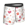 thumbnail image 3 of Kll Red Coral And Scallop Seashell Men'S Cotton Boxer Briefs Underwear-Xx-Large, 3 of 9