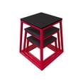 thumbnail image 1 of Set Bancos Pliométricos Tayga Negros con Rojo Alturas 31/46/61 cm, 1 of 6