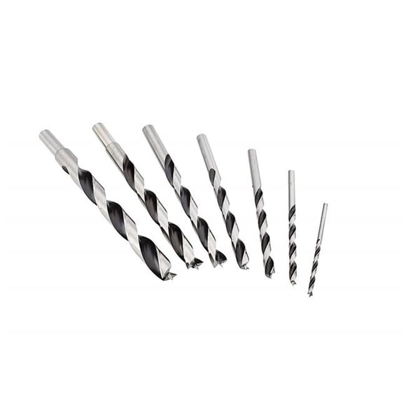 Bora FSF-320791 0.75 x 0.5 in. Brad Point Drill Set in Blister - 7 Piece