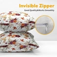 thumbnail image 3 of Fall Pumpkins Pillow Covers 18x18 inch Set of 2 White Pumpkin Maple Leaves Decorative Outdoor Throw Pillow Covers Famliy Decoration for Home Living Room Couch Sofa Bed, PCL-1, 3 of 6