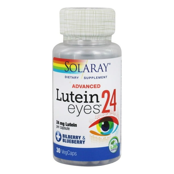 Solaray Advanced Lutein Eyes, 24mg Eye & Macular Health Support