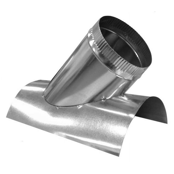 Duct Outlet Round 26 Gauge Galvanized 6" to 10", Ducting 45 Degree Saddletap