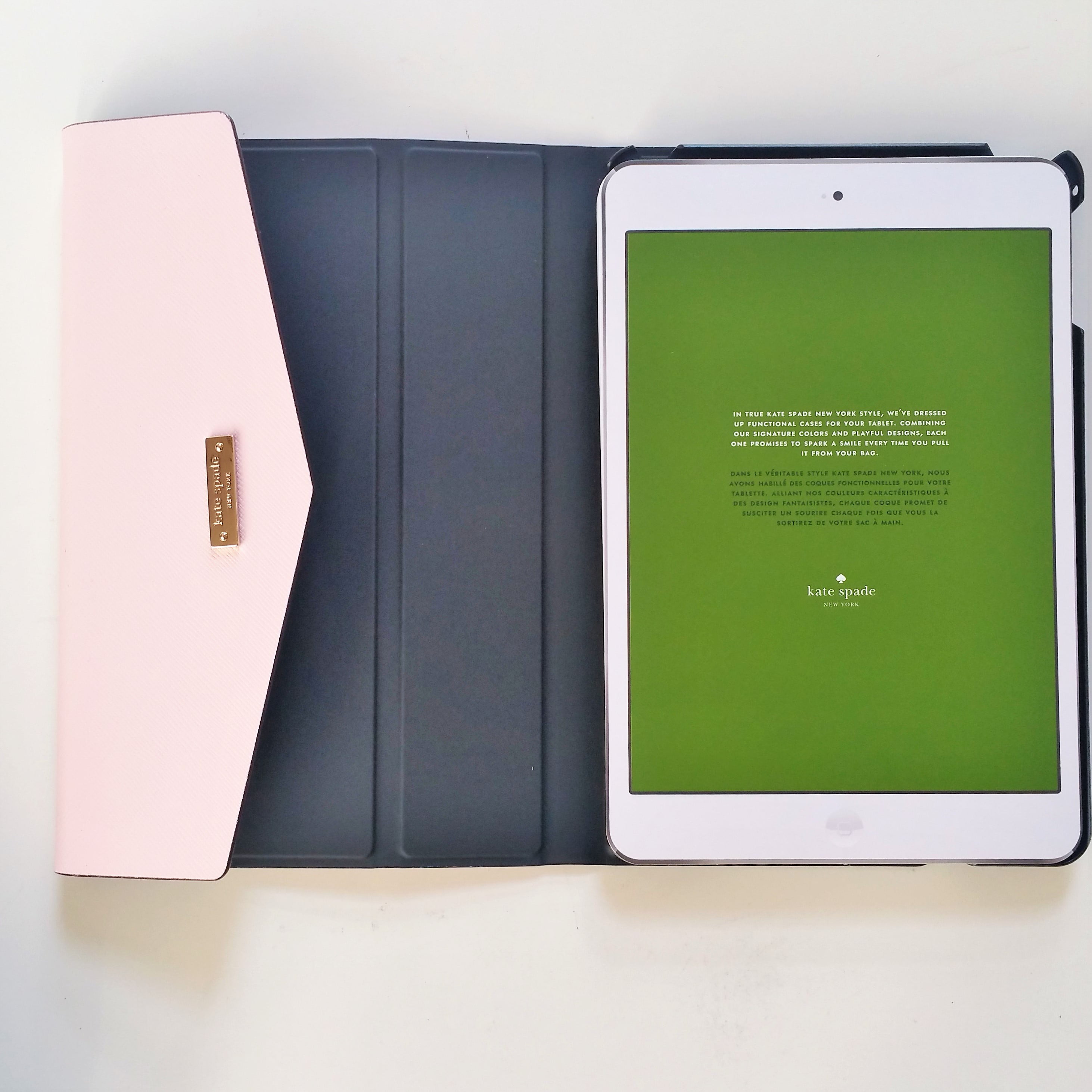 Kate spade New York Perforated Envelope Folio Case Apple iPad mini 4 Rose  Quartz 
