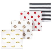 Luvable Friends Hudson Baby Flannel Receiving Blankets 4pk, Big City