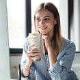 thumbnail image 1 of Coffee Thermal Mug Multi Color Optional Spray Plastic 304 Stainless Steel Mug Portable Car Carrying Coffee Mug Student Walking Mug, 1 of 6