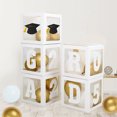 thumbnail image 3 of Graduation Party Decoration With High End Atmosphere Decoration Suitable For Graduation Decoration Graduation Holiday And Party Supplies Transparent Boxes with Letters for Christmas 11 Balloons Number, 3 of 3
