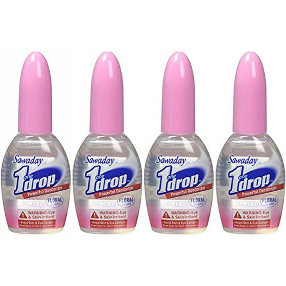 OneDrop Powerful Bathroom Deodorizer Floral (Pack of 4)