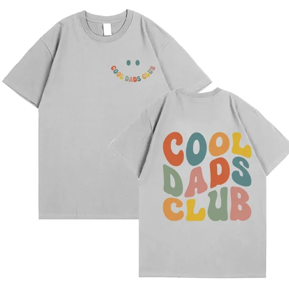 Cool Dad Clun Shirt For Men Clothing Dads Birthday T-shirts Front Back Print Tshirts For Grandfather Husband Tee Shirts Homme