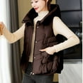 thumbnail image 6 of Roncen Women's Lightweight Down Vest Sleeveless Hooded Slim-Fit Puffer Coat - Zip Front Casual Outerwear with Pockets - Stylish Waistcoat Jacket for Winter Layering, 6 of 8