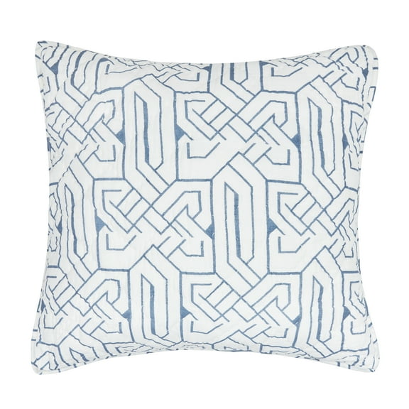 26" x 26" Marlowe Storm Cotton Euro Sham - Machine Washable