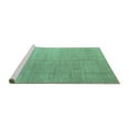 thumbnail image 2 of Ahgly Company Machine Washable Indoor Rectangle Abstract Turquoise Blue Modern Area Rugs, 7' x 10', 2 of 4