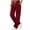 C325 Wine, variant on CONZONE Womens Cargo Pants Straight Leg Baggy Pants for Women Drawstring Fall Winter Trousers with Pockets