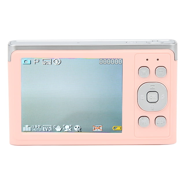 Cámara digital 4K de 2,88 pulgadas IPS HD sin espejo, enfoque automático, zoom 16X, cámara de 50 MP para fotografía macro, color rosa