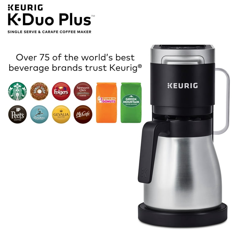 Keurig K-Duo Plus Coffee Maker, Single Serve and 12-Cup Carafe