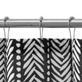 thumbnail image 5 of Mainstays Black HerringbOne Printed 72" x 72" Faux Linen Shower Curtain, 5 of 6
