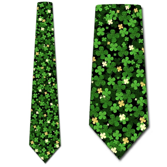 Clovers Allover Necktie Mens Tie by Three Rooker