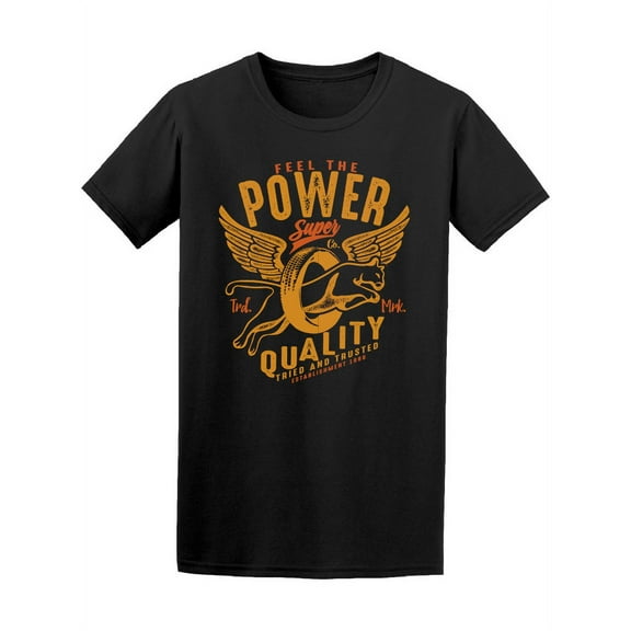 Vintage Feel The Power T-Shirt Men -Image by Shutterstock, Male x-Large