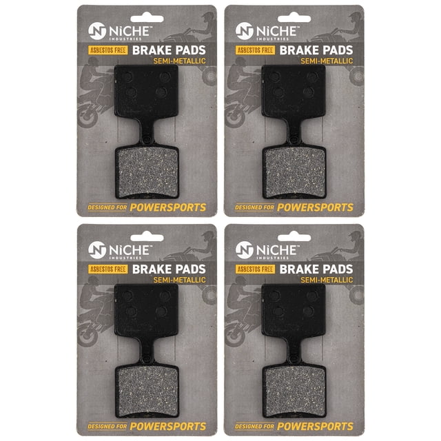 Niche Brake Pad Set Yamaha Sidewinder LTX MTX SR Viper Rear Semi-Metallic 4 Pack 519-KPA2643D