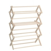 Pennsylvania Woodworks Medium Wooden Clothes Drying Rack (Made in the USA) Heavy Duty 100% Hardwood