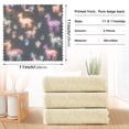 thumbnail image 6 of Yayeee 6 Pack Kitchen Dish Cloths Set for Washing Soft Drying Absorbent Microfiber Towels, Neon Llamas Pattern, 6 of 9