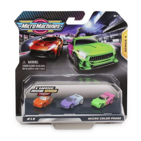 MICROMACHINES Starter Packs Neon Nights - Each Pack Features Highly Detailed MICROMACHINES Vehicles