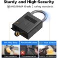 thumbnail image 3 of Fingerprint Padlock with Key Backup, 3 of 8