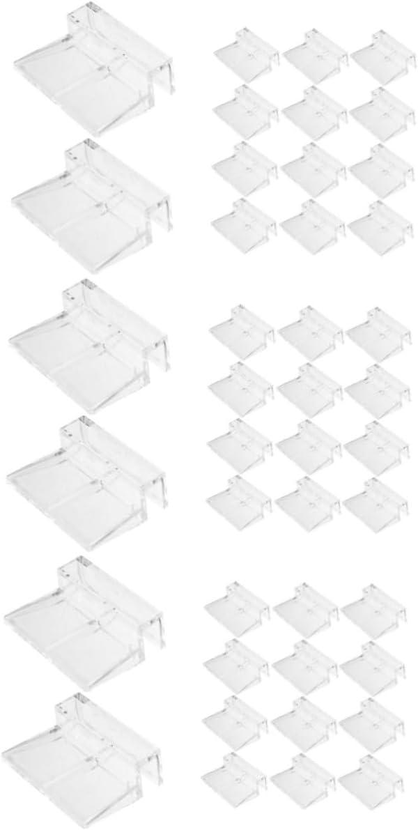 48 pcs Glass Clamps Supports Holder Lid Support Racks Tank Holders ...