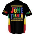 thumbnail image 3 of Lotusprinthandmade Personalized Black Pride Baseball Jersey XS-5XL Multicolor, 3 of 5