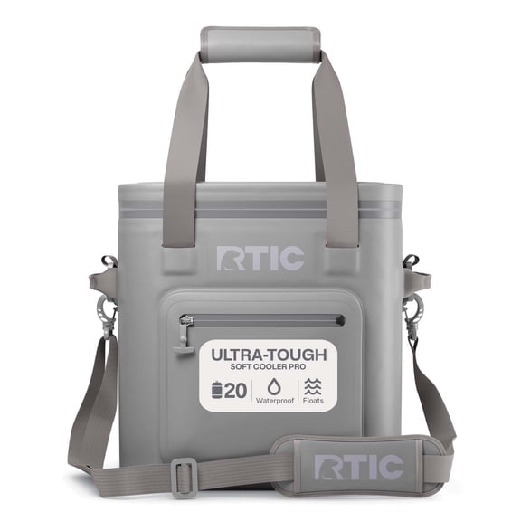 RTIC 20 Can Ultra-Tough Soft Cooler Pro, Leakproof Cooler, Waterproof Zipper, Graphite
