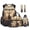 Cross Elk Wilderness, variant on Xixirimido Crow Wild Forest Moon 6Pcs School Bag with Thermal Lunch Box Pencil Case Water Bottle Holder Keychain and Bookmark for Boys 17 Inch Backpack Set