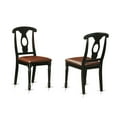 thumbnail image 3 of East West Furniture Logan 5-piece Wood Kitchen Table Set in Black/Cherry, 3 of 5