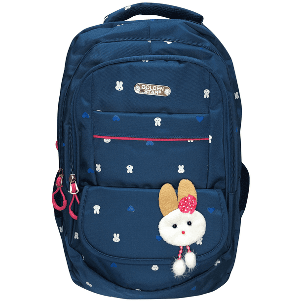 Mochila Escolar Primaria Golden Star Conejo Azul marino Golden Star Mochila  Golden Star Gf-504